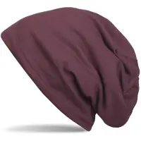 StyleBREAKER Beanie "Unifarbene Beanie Mütze mit Fleece", Herren, lila (violett), 50% Viskose CV. 50% Polyester PES., Modisch, Mützen Beanie