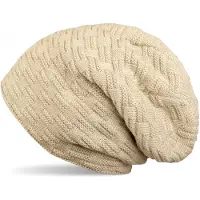 StyleBREAKER Strickmütze "Feinstrick Beanie mit Flecht Muster und Teddyfleece" 1 Stk.