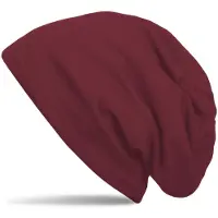 StyleBREAKER Beanie "Unifarbene Beanie Mütze mit Fleece", Herren, rot (bordeaux, rot), 50% Viskose CV. 50% Polyester PES., Modisch, Mützen Beanie