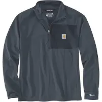 Carhartt Force Ironwood Relaxed 1/2 Zip Mock Neck deep smoke blue (HV8) XL REG