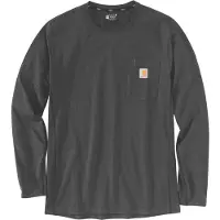 Carhartt - Midweight L/S Pocket T-Shirt - Longsleeve Gr M grau