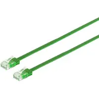 S-Conn Patchkabel-Flachkabel U/UTP cat. 6 slim grün 2m