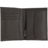 OXMOX Leder Geldbörse Leather RFID Protect Kombibörse Windrose 2.0 Embossed Brown dunkelbraun