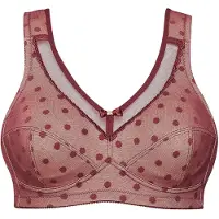 Susa Bügelloser BH "BH ohne Bügel Prints", Damen, Gr. 110, Cup B, rot (ruby rot), Stoff, Obermaterial: 57% Baumwolle CO. 38% Polyamid PA. 5% Elasthan EL., BHs Bügelloser BH