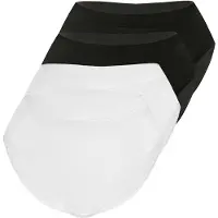 Sassa Minislip "4er Sparpack Slip Mini LOVELY SKIN", Damen, Gr. 40, bunt (schwarz, weiß), Obermaterial: 95% Modal CMD. 5% Elasthan EL., Unterhosen Minislip
