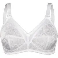 Sassa Soft-BH "Soft BH SHINY JACQUARD", Damen, Gr. 85, Cup B, weiß, Stoff, Obermaterial: 50% Polyester PES. 47% Polyamid PA. 3% Elasthan EL., BHs Soft-BH