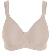 Susa Bügelloser BH "BH ohne Bügel Porto", Damen, Gr. 90, Cup D, beige (sand), Stoff, Obermaterial: 43% Polyester PES. 41% Polyamid PA. 16% Elasthan EL., BHs Bügelloser BH