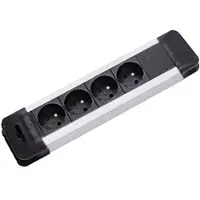 Bachmann Steckdosenleiste Connectus, 4x 2P+T, UTE, 2 m