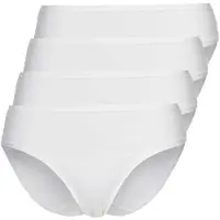 Sassa Minislip "4er Sparpack Slip Mini CASUAL COMFORT", Damen, Gr. 44, weiß (weiß weiß), Stoff, Obermaterial: 95% Baumwolle CO. 5% Elasthan EL., Unterhosen Minislip