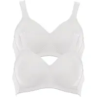 Anita Bügelloser BH "BH ohne Bügel Twin", Damen, Gr. 105, Cup C, weiß (weiß weiß), Stoff, Obermaterial: 70% Polyamid PA. 30% Elasthan EL., BHs Bügelloser BH