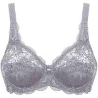 Susa Bügel-BH "BH mit Bügel Latina", Damen, Gr. 95, Cup B, lila (frosty lavender), Spitze, Obermaterial: 77% Polyamid PA. 15% Baumwolle CO. 8% Elasthan EL., BHs Bügel-BH