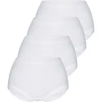 Sassa 4er Sparpack Taillenslip FINE RIB White