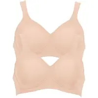 Anita Bügelloser BH "BH ohne Bügel Twin", Damen, Gr. 110, Cup C, beige (desert desert), Stoff, Obermaterial: 70% Polyamid PA. 30% Elasthan EL., BHs Bügelloser BH