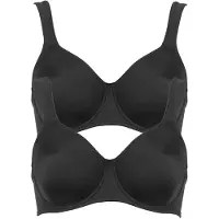 Anita Bügel-BH "Bügel BH Twin", Damen, Gr. 80, Cup B, schwarz (schwarz schwarz), Obermaterial: 70% Polyamid PA. 30% Elasthan EL., BHs Bügel-BH