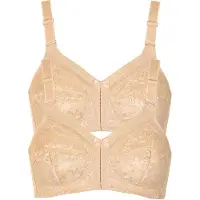 Lisca Bügelloser BH "2er Pack BH ohne Bügel Sabina", Damen, Gr. 95, Cup D, beige, Stoff, Obermaterial: 85% Polyamid PA. 15% Elasthan EL., BHs Bügelloser BH