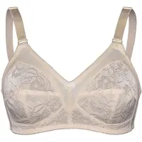Sassa Soft-BH "Soft BH SHINY JACQUARD", Damen, Gr. 95, Cup C, beige (champagner), Stoff, Obermaterial: 50% Polyester PES. 47% Polyamid PA. 3% Elasthan EL., BHs Soft-BH