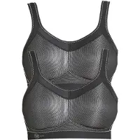 Anita Sport-BH "Sport BH momentum", Damen, Gr. 65, Cup F, schwarz (schwarz schwarz), Stoff, Obermaterial: 70% Polyester PES. 15% Polyamid PA. 15% Elasthan EL., BHs Sport-BH