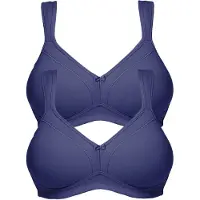 Susa 2er Pack BH ohne Bügel Topsy Marine marine