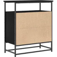 vidaXL Sideboard Schwarz Eichen-Optik 69 x 35 x 80 cm Holzwerkstoff