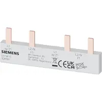 Siemens 5ST3610 Stiftsammelschiene 10mm2, 2-phasig, 2x (1PH+N+HS), 76mm - 10 Stück