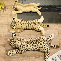 Gistuch Simulationstier-Plüschtier, gefüllte Puppe, bezaubernd, multifunktional, weich, für Sofa, Schlafzimmer, Schlafsaal, Leopard