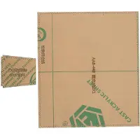 Gistuch Bleistiftbeutel-Acryl-Schablone, transparent, leicht, verschleißfest, Stiftbox, Musterform zum Schneiden