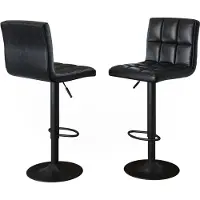 Vicco Barhocker 2er Set Sena Schwarz 42 x 94 cm, Model 59939