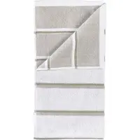 Zone Denmark Handtuch Sauna White / Soft Grey / Eucalyptus (50 x 100 cm)