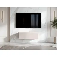 AX Living Barvo 100 cm TV Kommode Lowboard Beige Kaschmir Hängend