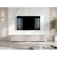 AX Living Barvo 2x100 cm TV Kommode Lowboard Beige Kaschmir Stehend