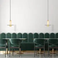 Zambelis LED-Hängelampe 2549, messing, Ø 20 cm, Metall/Alabaster, dim