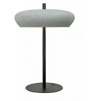 Zambelis Tischleuchte 2594, grau/schwarz, Höhe 41 cm, Ton/Metall, G9