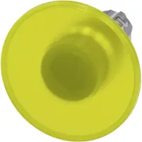 Siemens 3SU1051-1CD30-0AA0 Pilzdrucktaster, beleuchtet, 22mm, rund, Metall, hochglanz, gelb, 60mm 3SU10511CD300AA0
