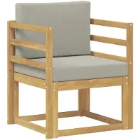 vidaXL 2 Stück Outdoor-Sofagarnitur Polyester Weiß und Hellgrau