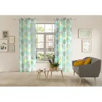 Otto Home "BELEM, 1 Stück, transparent, Kreisemotiv" Ösen 1 Stk. tlg. 1 Schal, Polyester, Kreise