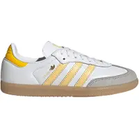 Adidas Sneaker ORIGINALS "SAMBA OG", Damen, Gr. 39, cloud weiß, orange tint, eqt gelb, Leder, Schuhe Sneaker