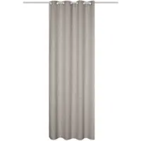 Home wohnideen Gardine "LINORA", beige (taupe), B:140cm H:245cm, Leinenstruktur, Polyester, Gardinen, Gardine, DEKO, LEINENSTRUKTUR, UNI, ÖSEN