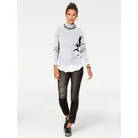 Linea Tesini By Heine Heine Rollkragen-Pullover in weiß | Gr.: 44