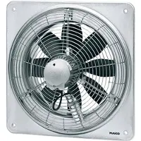 Maico 0083.0484 Axial-Wandventilator EZQ 20/4 E quadrat. Wandplatte, Wechselstrom, DN200 00830484