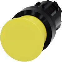 Siemens 3SU1000-1AD30-0AA0 Pilzdrucktaster, 22mm, rund, Kunststoff, gelb, 30mm 3SU10001AD300AA0