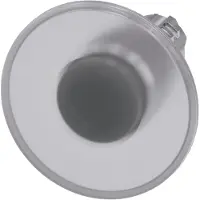 Siemens 3SU1051-1CA70-0AA0 Pilzdrucktaster, beleuchtet, 22mm, rund, Metall, hochglanz, klar, 60mm 3SU10511CA700AA0