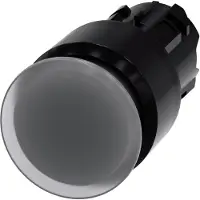 Siemens 3SU1001-1AA70-0AA0 Pilzdrucktaster, beleuchtet, 22mm, rund, Kunststoff, klar, 30mm 3SU10011AA700AA0