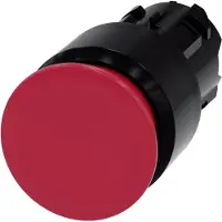 Siemens 3SU1000-1AA20-0AA0 Pilzdrucktaster, 22mm, rund, Kunststoff, rot, 30mm 3SU10001AA200AA0