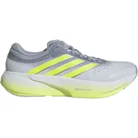 Adidas Laufschuh PERFORMANCE "SUPERNOVA RISE 3 RUNNING", Herren, Gr. 42,5, grau (halo silber, solar gelb, ftwr weiß), Synthetik, Textil, Schuhe Laufschuh, für mehr Komfort
