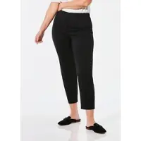 Goldner Caprihose "7/8-Stretchhose", Damen, Gr. 64, N + K Gr, schwarz, Obermaterial: 67% Baumwolle CO. 28% Polyamid PA. 5% Elasthan EL., Hosen Caprihose, Seitenschlitze