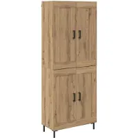 vidaXL Highboard 2 Stk. Artisan-Eiche 69,5 x 34 x 180 cm Holzwerkstoff