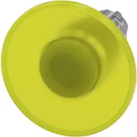 Siemens 3SU1051-1CA30-0AA0 Pilzdrucktaster, beleuchtet, 22mm, rund, Metall, hochglanz, gelb, 60mm 3SU10511CA300AA0