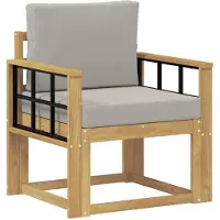 vidaXL 2 Stück Outdoor-Sofagarnitur Polyester Weiß und Hellgrau