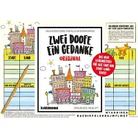 KylskåpsPoesi Spielblock Zwei Doofe ein Gedanke Original – Wortspiel Partyspiel