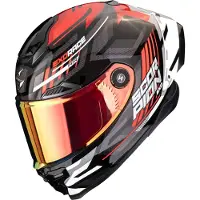 Scorpion EXO-Race Air Kobra FIM 2 Helm, schwarz/rot, 2XL (63/64)